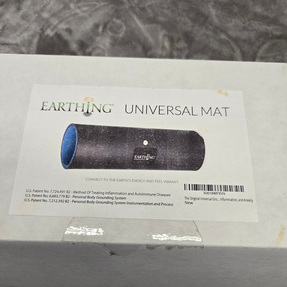 Earthing Universal Mat Grounding Kit with Cord Adapter and Earthing Book New